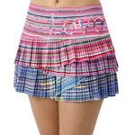 Lucky in Love Love Line Pleated Scallop Skirt Women